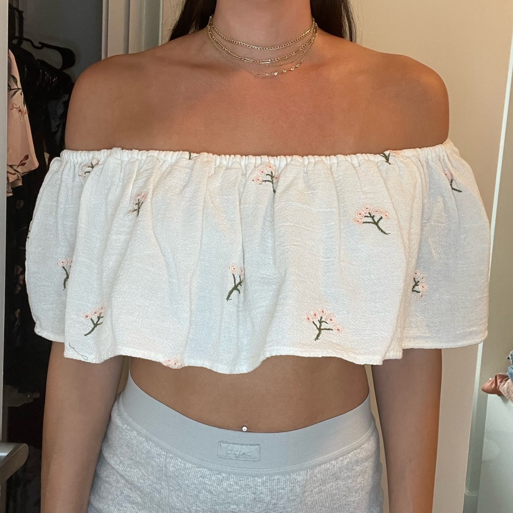 Zara flowy tube top